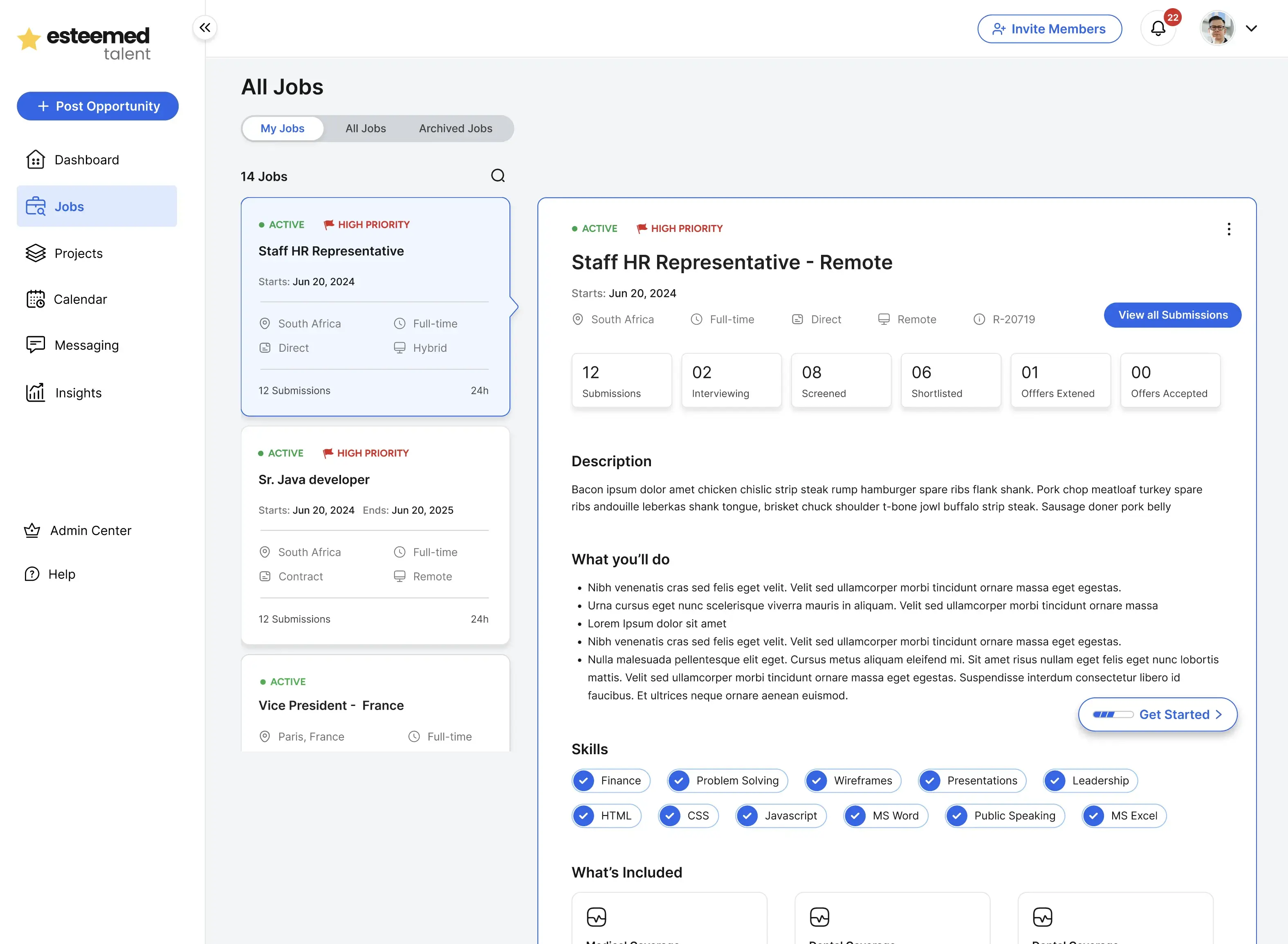 Talent and jobs platform
